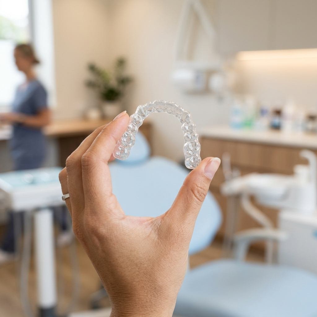 Clear aligners compared with metal braces